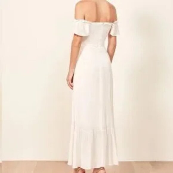 REFORMATION Ines Dress Ivory Reformation Maxi Dress Size -4  NWT- Never Worn - Picture 3 of 6